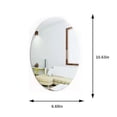thumbnail image 3 of Advancent Adhesivo de espejo para pared, autoadhesivo ovalado, Rectangular, decoración artística para dormitorio, calcomanías espejadas, póster, adorno Type7 NO7 Advancent JJ13757-02B, 3 of 6