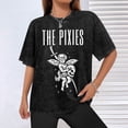 thumbnail image 6 of Pixies Band Graphic T-Shirt For Men & Women - Ultra-Soft Cotton Breathable Crew Neck Tee With Bold THE PIXIES Lettering & Mythical Creature Design Washed Tee, 6 of 9