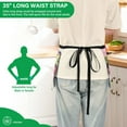 thumbnail image 3 of Yayeee Waist Apron with Pockets for Cooking Waterproof Half Server Aprons, Pink Blueberries, 3 of 7