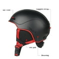 thumbnail image 3 of Casco de bicicleta de invierno GIYO Casco de esquí Negro 540 mm~620 mm, 3 of 7