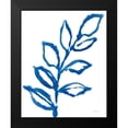 thumbnail image 2 of Schlabach, Sue 12x14 Black Modern Framed Museum Art Print Titled - Leafy Blue I, 2 of 5