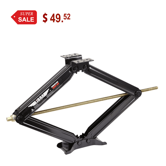 LIBRA Premium 30" 5000 lb RV Trailer Stabilizer Leveling Scissor Jack