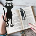 thumbnail image 2 of Dww-bookmark Curious Chat Noir Forme de Chat 12cm Plastique, 2 of 5