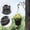 Black, variant on 2 Pack Plastic 5 Inch Black Gray Hanging Planter for Indoor & Outdoor Plants, Self Watering Hanging Baskets with Visual Reservoir, Drainage Holes and Plant Hanger