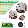 thumbnail image 2 of Red de golf SENSECLUB para interiores y exteriores con alfombrilla y pelotas, 2 of 6