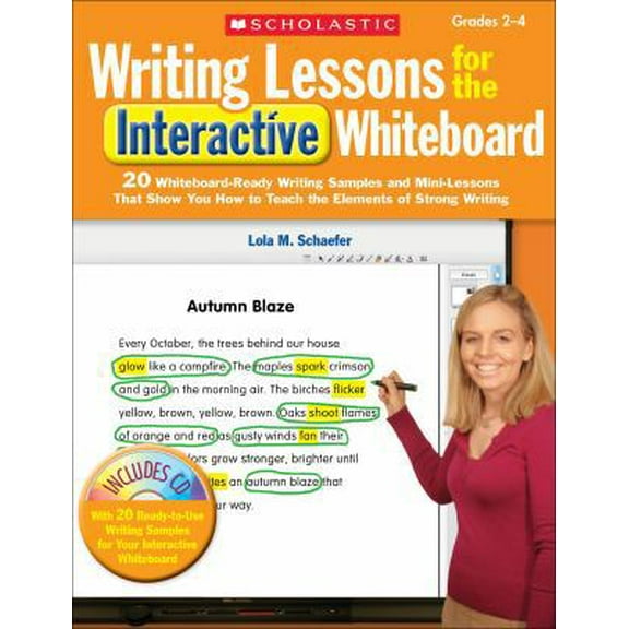 Pre-Owned Writing Lessons for the Interactive Whiteboard, Grades 2-4 [With CDROM] (Paperback) 0545239699 9780545239691