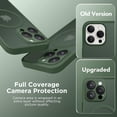 thumbnail image 6 of Magnetic Compatible with iPhone 16 Pro Case, Upgraded [Full Camera Protection] [Compatible with MagSafe] Protective Translucent Matte Women Girl Phone Case Cover, Deep Green, 6 of 14