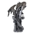 thumbnail image 5 of DWK Corporation 18 inch Dark Beacon LED Dragon Lamp Statue Outdoor Garden Solar Lawn Light Decor, 5 of 9