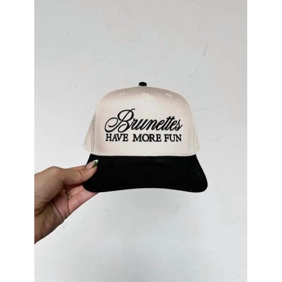 Make Every Day a Good Hair Day with Our Stylish Brunettes Have More Fun Trucker Hat – Perfect for Fun-Loving Brunettes Cute but Fierce – The Baseball Cap Made for Her