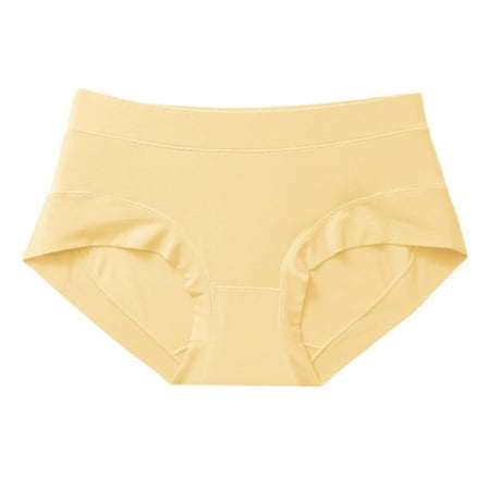 Juslio Sexy Panties for Women Mid Waist Ice Silk Sexy Breathable Soft Soft Elastic Breathable Underwear