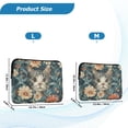 thumbnail image 4 of FORMRS 15-15.6 inch Laptop Sleeve Case Soft Carrying Quilted Computer Bag Cover, Flowers Cat, 4 of 7