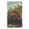 thumbnail image 1 of Fotbe Floral Rhino With Birds Toalla Premium con Patrón, Toalla de Microfibra de Secado Rápido, Ligera y Altamente Absorbente (27.5x16in), Ideal para Uso Diario, 1 of 6