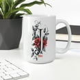 thumbnail image 3 of Personalized Initial J Coffee Mug for Women, Monogram Ceramic 11oz 15oz Cup, Gift for Mom, Teacher, Coworker, or Friend, 3 of 6