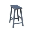 thumbnail image 4 of International Concepts Saddle 24 in Seat Counter Height Wood Stool, Heather Gray, 4 of 7