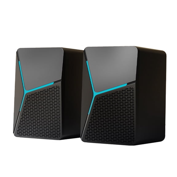 For Desktop Computer Setup, Wired Usb Mini Speaker With Rgb Lights And Subwoofer Effect Enhances Gaming Audio