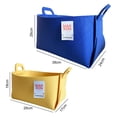 thumbnail image 4 of Shoreew Felt Storage Basket with Handles Foldable Fabric Storage Bin Eco-Friendly Collapsible Organizer Bin for Toys Clothes Blankets Home Laundry, 4 of 7