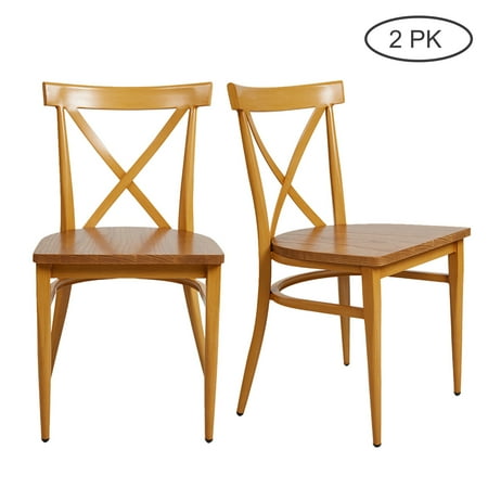 KARMAS PRODUCT Metal Dining Kitchen Room Side Chairs Set ...
