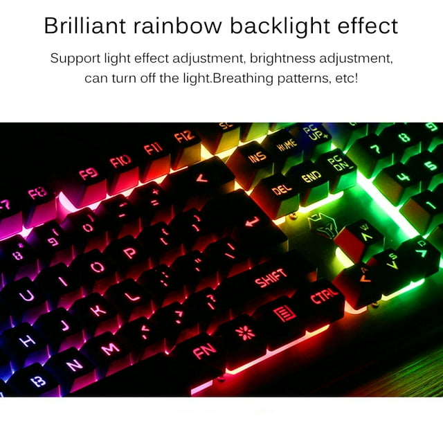 Ensemble de Clavier, Souris et Écouteurs de Jeu, Touches Mécaniques de Jeu Réelles