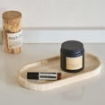 thumbnail image 2 of Natural Travertine Oval Tray - 100% Real Stone Handcrafted, Modern Multi-Purpose Decorative Organizer for Kitchen, Bathroom, Living Room Home Decor, 2 of 9