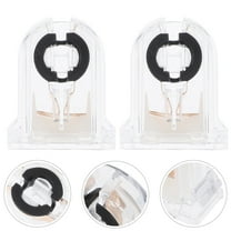 HEMOTON 12pcs Lamp Holder Replacement Light Socket LED Fluorescent Tube Parts Compatible with T8