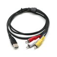thumbnail image 1 of EASTIN 3 RCA Male to USB Female Aux Audio Video Camcorder Adapter AV Converter Cable, 1 of 6