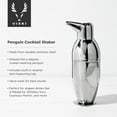 thumbnail image 6 of Viski Penguin Cocktail Shaker for Margarita, Espresso Martini, Party, 17 oz, 6 of 7