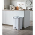 thumbnail image 6 of Step N’ Sort 11 gal 2 Compartment Trash & Recycling Bin Kitchen Garbage Can White, 6 of 18