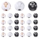 thumbnail image 1 of GOOHOCHY 300 cuentas cruzadas: cuentas espaciadoras redondas de rosario católico para hacer collares, pulseras y joyas cristianas., 1 of 8