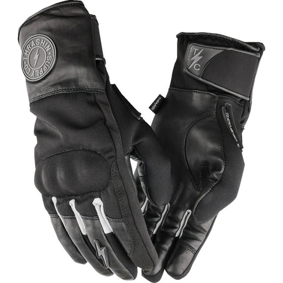 Thrashin Supply Mission Mens Waterproof Motorcycle Gloves Black XL