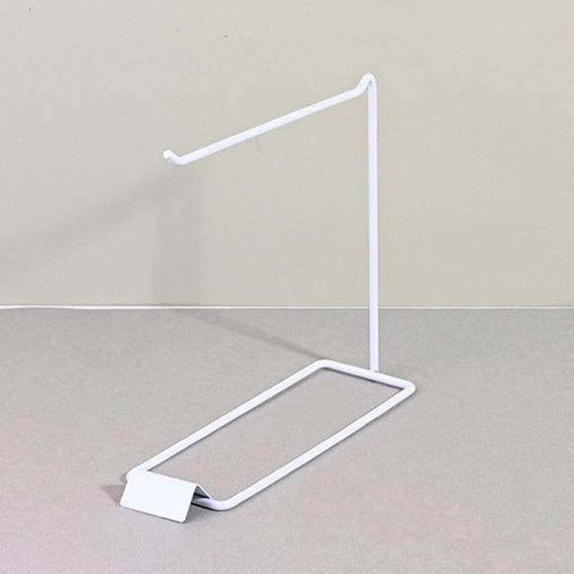 Soporte Organizador para Encimera, Colgador de Hierro de Pie Independiente Moderno, Soporte para Ganchos para Las Orejas, , Escaparate 1 Fila Blanco Hugo Soporte organizador de joyas