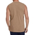 thumbnail image 2 of Langwyqu Summer Sleeveless Men Solid Color Casual Tank Tops With Pocket, 2 of 3