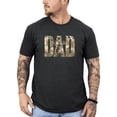 thumbnail image 3 of Dad Shirt for Hunter Camo Outdoorsman Deer Hunting Graphic Tee for Men Dark Gray Heather Shirt Adult X-Large, 3 of 7