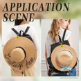 thumbnail image 5 of 2pcs Silicone Hat Clip for Travel with Zinc Alloy Spring Gate Rings Sunflower Yellow 98mm, 5 of 9