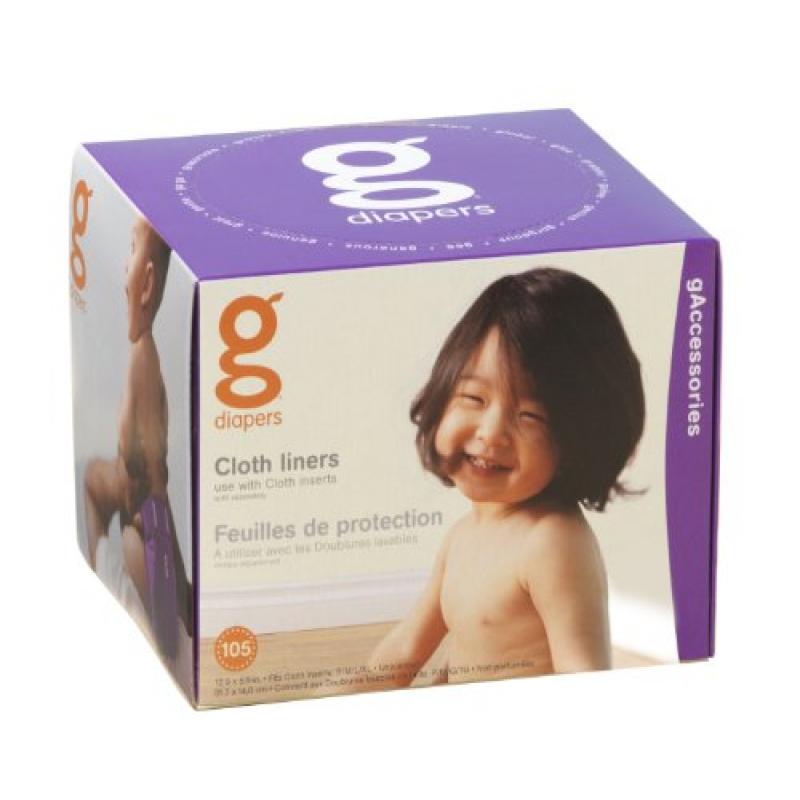 gDiapers Cloth Liners, 105 ct