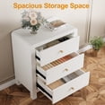 thumbnail image 5 of May in Color Modern Chest of Drawers, with Rounded Corners and Soft Close Drawers, 1 Piece, White, 5 of 8
