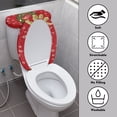 thumbnail image 4 of HELLHERO Christmas Polyester Toilet Lid Seat Cover for Bathroom Thanksgiving Toilet Seat Protector with Stretch 2 Pack, Holiday Dressing, 4 of 8