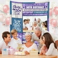 thumbnail image 2 of 50th Birthday Gifts for Women Personalized 50th Birthday Blanket 50th Birthday Decorations Gifts for Her 50 Year Old Gifts for Women Turning 50 and Fabulous Gifts for Mom Friend 1974 (Purple Photo), 2 of 5
