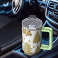 thumbnail image 5 of Xmas Holiday 30oz Stainless Steel Coffee Cup with Handle and Straw Lid, Leak Proof Insulated Christmas Tumbler, Winter Gift Mug for Adults, 5 of 5