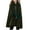 Army Green, variant on Cloak for Women with Hood Batwing Sleeve Shawl Wool Blend Hooded Cape Poncho Mid-Length Cloak Coat Jacket