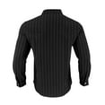 thumbnail image 5 of KKBOTIVE Mens Casual Striped Dress Shirts Stylish Long Sleeve Cozy Button Down Classic Shirt Men's Fashion Black Size: XL, 5 of 5