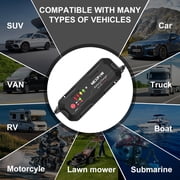 NEXPOW Car Battery Charger, 5A 6V/12V Smart Trickle Charger with Force Charge Mode, Battery Maintainer for Car, Motorcycle, Truck