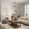 thumbnail image 6 of LNC 5-Light French Country Distressed White Candle shade and Bronze Empire LED Chandelier, 6 of 11