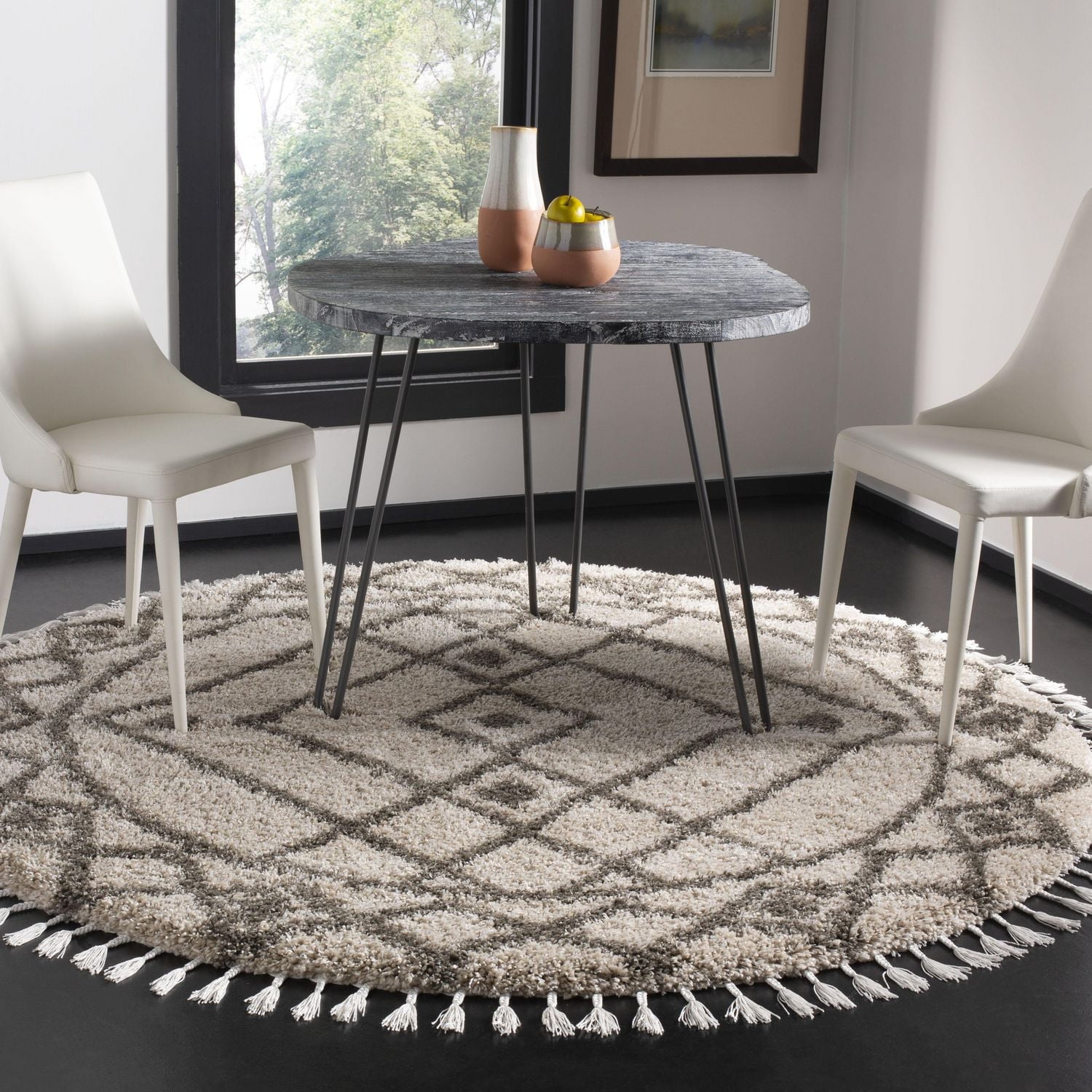 Safavieh Moroccan Fringe Erksine Geometric Shag Area Rug