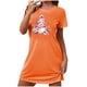 thumbnail image 1 of Camisón corto de talla grande para mujer, camisón de manga corta con estampado en el pecho, camisón corto, 1 of 3
