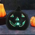 thumbnail image 3 of Luces de calabaza de Halloween, luces LED de calabaza que brillan en la oscuridad, linterna de calabaza aterradora para decoraciones navideñas de Negro mayimx Luces de calabaza de Halloween, 3 of 9