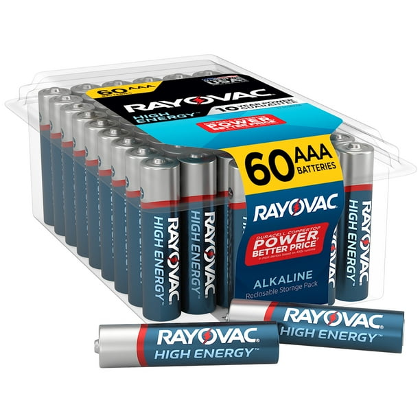 Rayovac High Energy Aaa Batteries 60 Pack Triple A Batteries Walmart Com