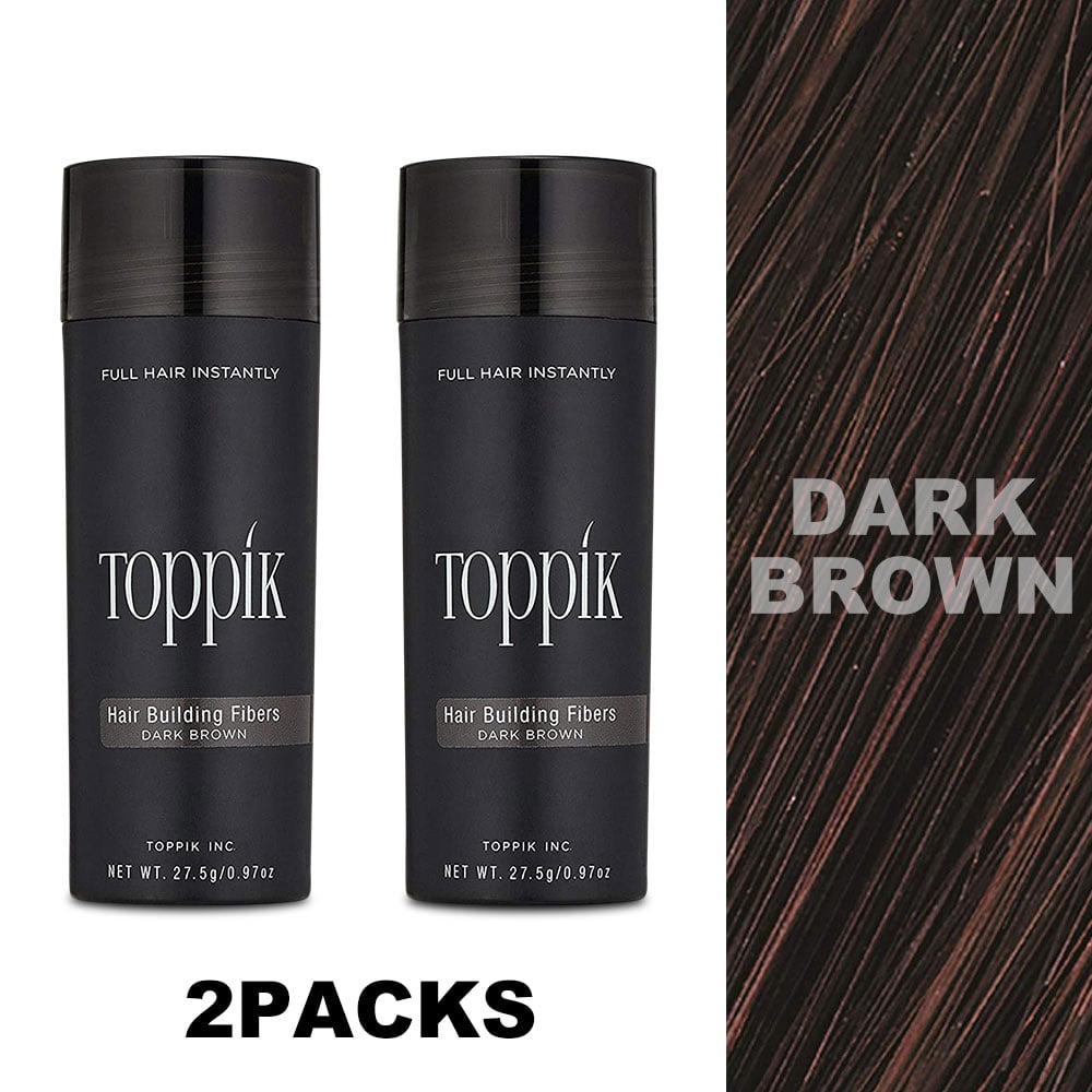 Buy 2 packs-Toppik Hair Building Dark brown Fibers  Online at  Lowest Price in Ubuy France. 396744262