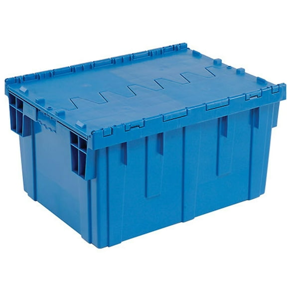 Global Industrial Plastic Attached Lid Shipping & Storage Tote 28-1/8""x20-3/4""