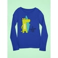 thumbnail image 3 of Cute Crocodile On The Beach Long Sleeve Toddler -Image by Shutterstock,  2 Toddler, 3 of 4