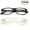 2 Pack Black & Clear, variant on Newbee Fashion - Anti-Reflective Comfortable Computer Reading Glasses (No Magnification) Helps Eye Strain, Fatigue and Dry Eyes from Digital Devices with Anti-Blue Light, Anti-UV and Anti-Glare